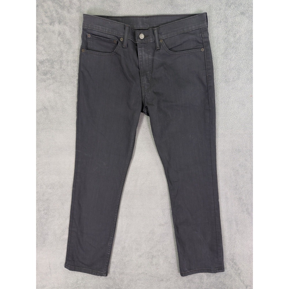 Levis 511 Jeans Mens 34x29 Black Straight Slim Low Rise Stretch Denim Workwear